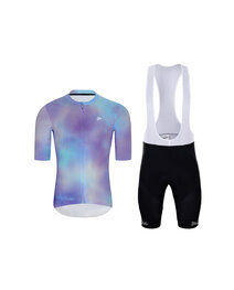 HOLOKOLO maillot corto y pantalón corto - COSMA - negro/azul claro/púrpura